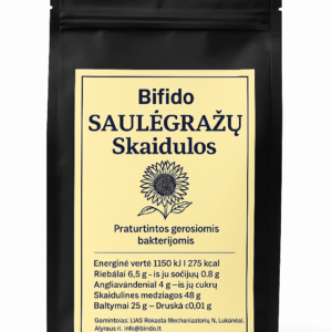 Bifido Saulėgražų Skaidulos (nualiejintos) 250g.