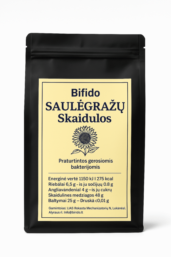 Bifido Saulėgražų Skaidulos (nualiejintos) 250g.
